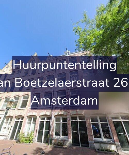 Foto gevel Huurpuntentelling voor Van Boetzelaerstraat 26-1, Amsterdam