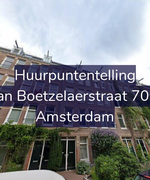 Foto gevel Huurpuntentelling voor Van Boetzelaerstraat 70-1, Amsterdam