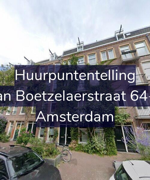 Foto gevel Huurpuntentelling voor Van Boetzelaerstraat 64-H, Amsterdam