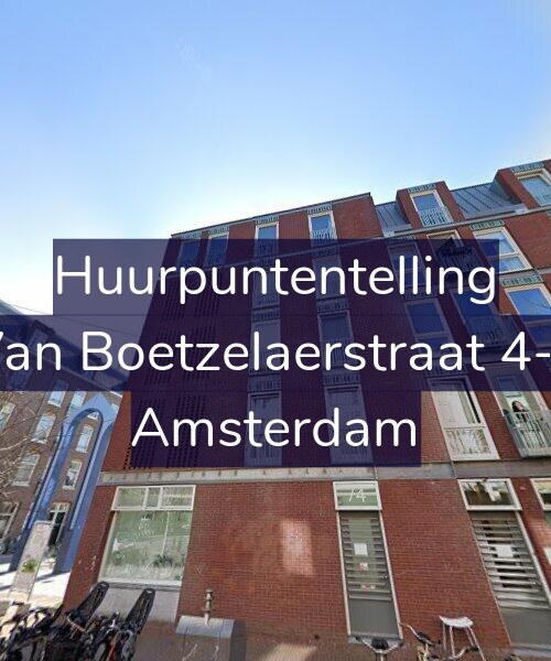 Foto gevel Huurpuntentelling voor Van Boetzelaerstraat 4-L, Amsterdam