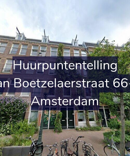 Foto gevel Huurpuntentelling voor Van Boetzelaerstraat 66-H, Amsterdam