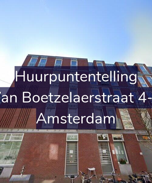 Foto gevel Huurpuntentelling voor Van Boetzelaerstraat 4-F, Amsterdam