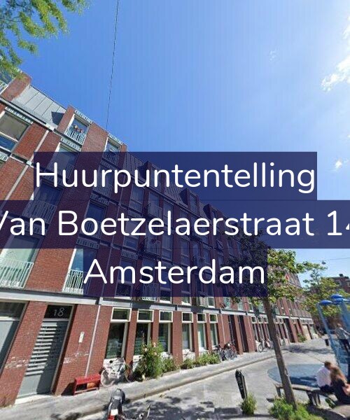 Foto gevel Huurpuntentelling voor Van Boetzelaerstraat 14, Amsterdam
