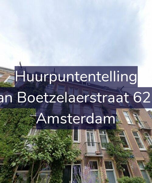 Foto gevel Huurpuntentelling voor Van Boetzelaerstraat 62-3, Amsterdam