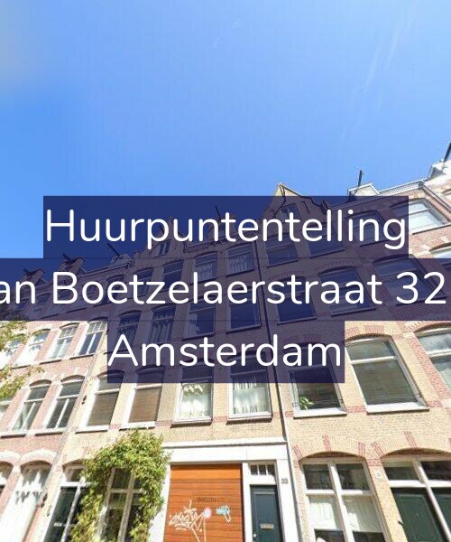 Foto gevel Huurpuntentelling voor Van Boetzelaerstraat 32-2, Amsterdam