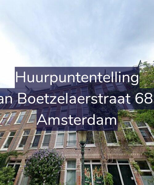 Foto gevel Huurpuntentelling voor Van Boetzelaerstraat 68-2, Amsterdam