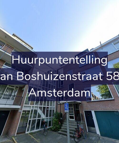 Foto gevel Huurpuntentelling voor Van Boshuizenstraat 580, Amsterdam