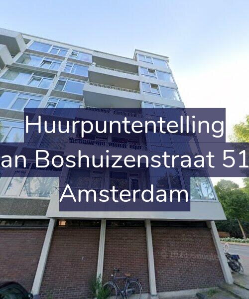Foto gevel Huurpuntentelling voor Van Boshuizenstraat 513, Amsterdam