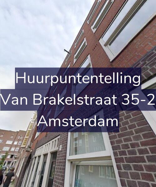 Foto gevel Huurpuntentelling voor Van Brakelstraat 35-2, Amsterdam