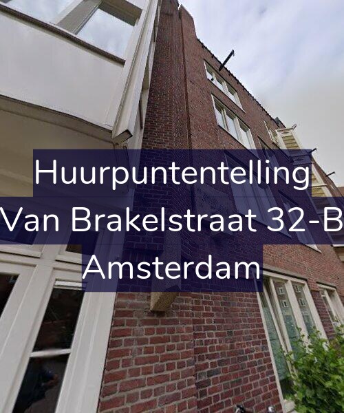 Foto gevel Huurpuntentelling voor Van Brakelstraat 32-B, Amsterdam