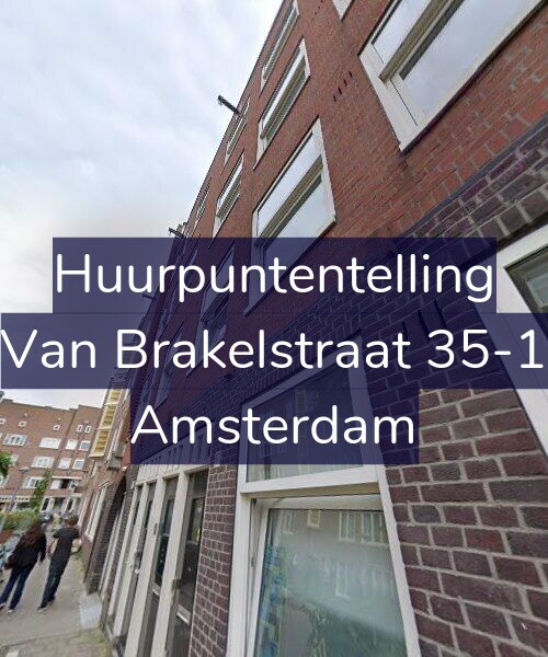 Foto gevel Huurpuntentelling voor Van Brakelstraat 35-1, Amsterdam