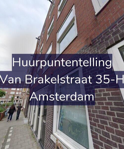 Foto gevel Huurpuntentelling voor Van Brakelstraat 35-H, Amsterdam