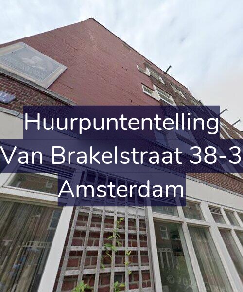 Foto gevel Huurpuntentelling voor Van Brakelstraat 38-3, Amsterdam