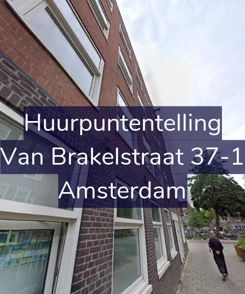 Foto gevel Huurpuntentelling voor Van Brakelstraat 37-1, Amsterdam