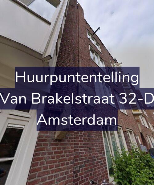 Foto gevel Huurpuntentelling voor Van Brakelstraat 32-D, Amsterdam
