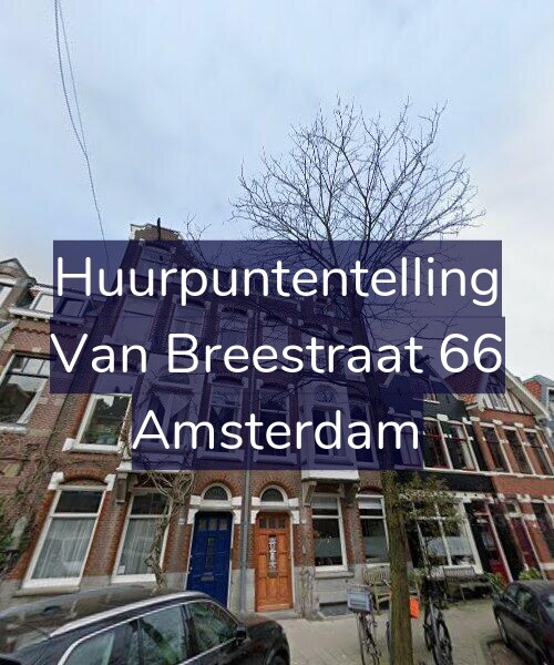 Foto gevel Huurpuntentelling voor Van Breestraat 66, Amsterdam