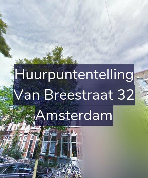 Foto gevel Huurpuntentelling voor Van Breestraat 32, Amsterdam