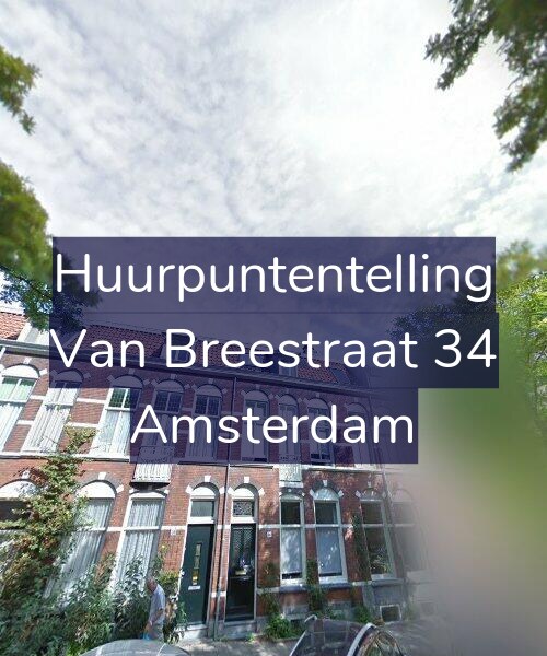 Foto gevel Huurpuntentelling voor Van Breestraat 34, Amsterdam