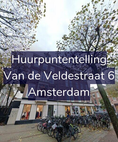 Foto gevel Huurpuntentelling voor Van de Veldestraat 6, Amsterdam