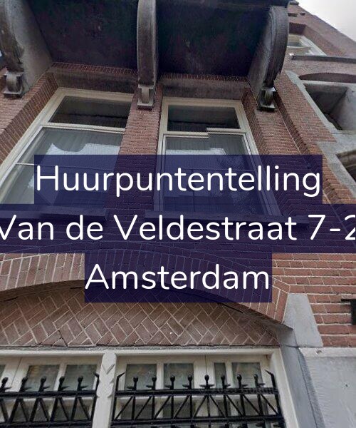 Foto gevel Huurpuntentelling voor Van de Veldestraat 7-2, Amsterdam