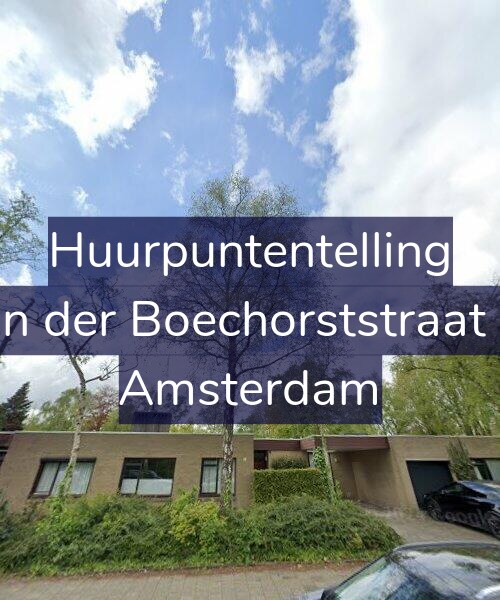 Foto gevel Huurpuntentelling voor Van der Boechorststraat 30, Amsterdam