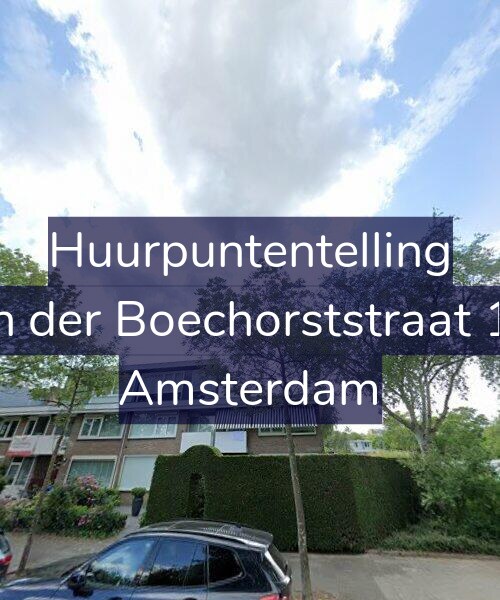 Foto gevel Huurpuntentelling voor Van der Boechorststraat 100, Amsterdam
