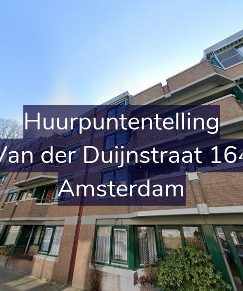Foto gevel Huurpuntentelling voor Van der Duijnstraat 164, Amsterdam