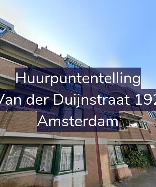 Foto gevel Huurpuntentelling voor Van der Duijnstraat 192, Amsterdam