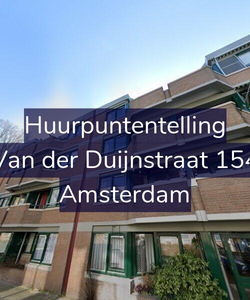 Foto gevel Huurpuntentelling voor Van der Duijnstraat 154, Amsterdam