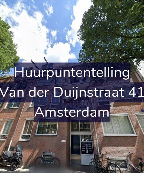 Foto gevel Huurpuntentelling voor Van der Duijnstraat 41, Amsterdam