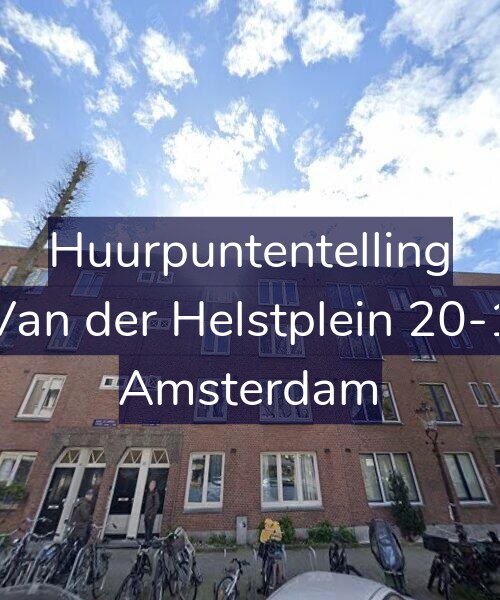 Foto gevel Huurpuntentelling voor Van der Helstplein 20-1, Amsterdam