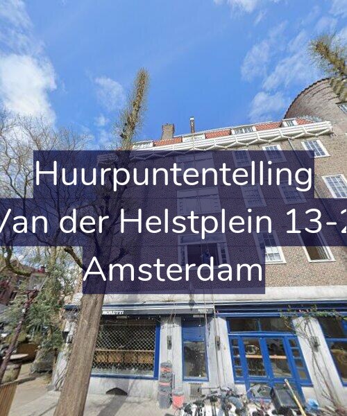 Foto gevel Huurpuntentelling voor Van der Helstplein 13-2, Amsterdam