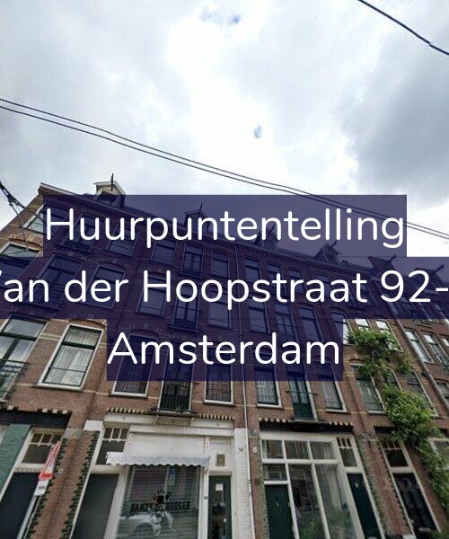 Foto gevel Huurpuntentelling voor Van der Hoopstraat 92-3, Amsterdam