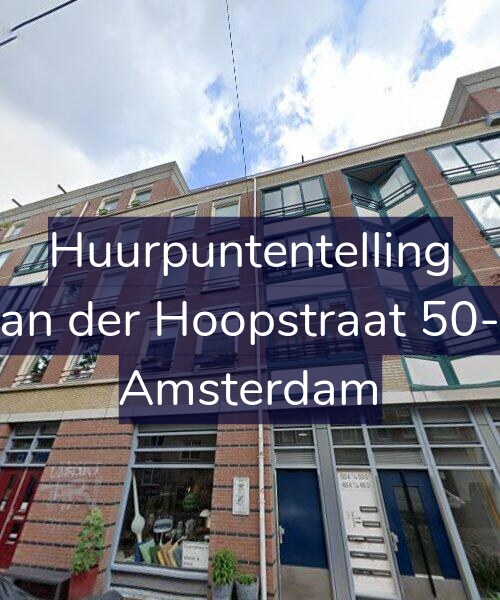 Foto gevel Huurpuntentelling voor Van der Hoopstraat 50-A, Amsterdam