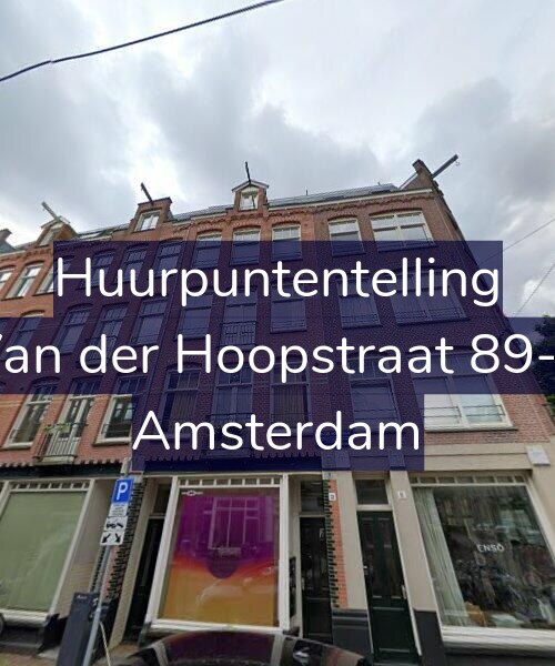 Foto gevel Huurpuntentelling voor Van der Hoopstraat 89-1, Amsterdam