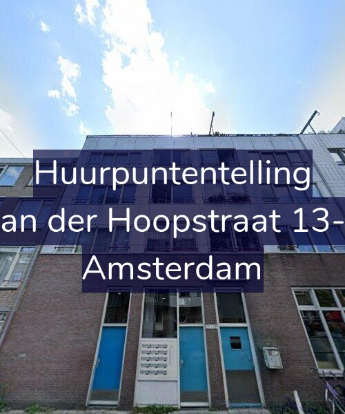 Foto gevel Huurpuntentelling voor Van der Hoopstraat 13-C, Amsterdam