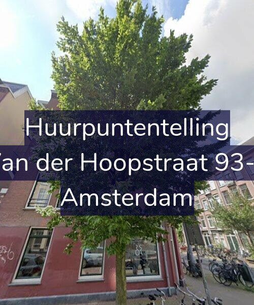 Foto gevel Huurpuntentelling voor Van der Hoopstraat 93-1, Amsterdam
