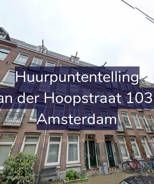 Foto gevel Huurpuntentelling voor Van der Hoopstraat 103-1, Amsterdam