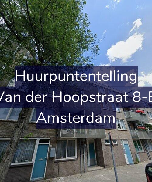 Foto gevel Huurpuntentelling voor Van der Hoopstraat 8-B, Amsterdam