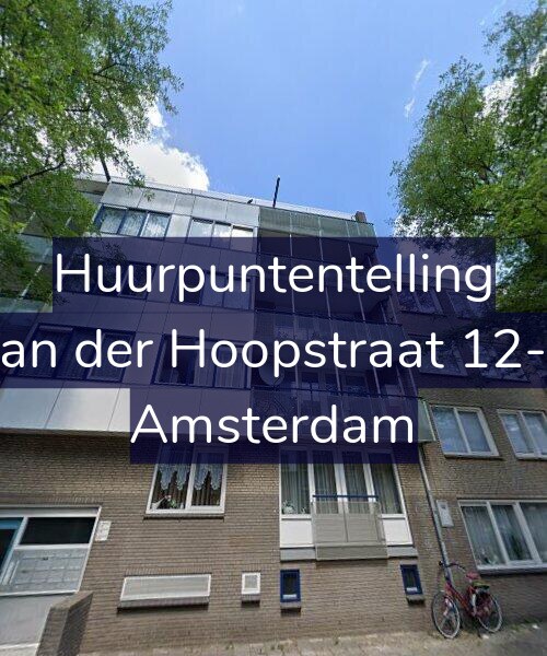 Foto gevel Huurpuntentelling voor Van der Hoopstraat 12-A, Amsterdam