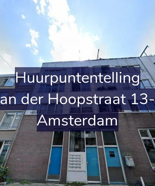 Foto gevel Huurpuntentelling voor Van der Hoopstraat 13-A, Amsterdam