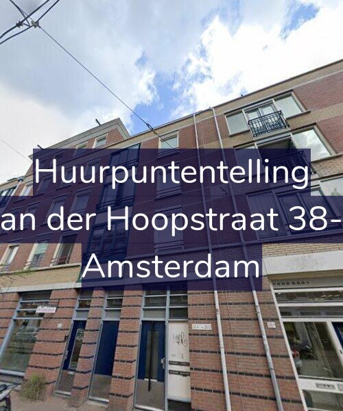 Foto gevel Huurpuntentelling voor Van der Hoopstraat 38-A, Amsterdam