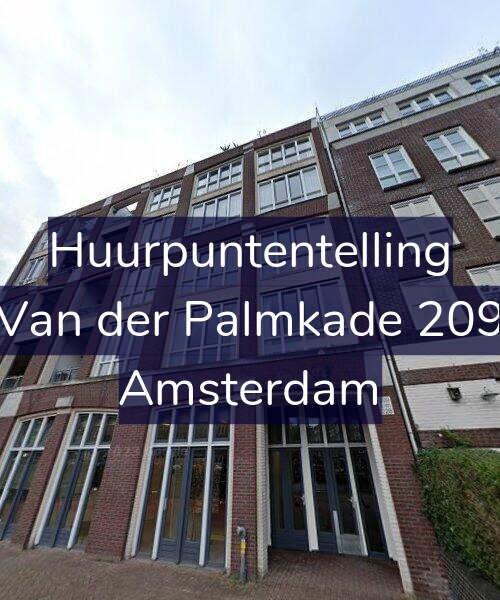 Foto gevel Huurpuntentelling voor Van der Palmkade 209, Amsterdam