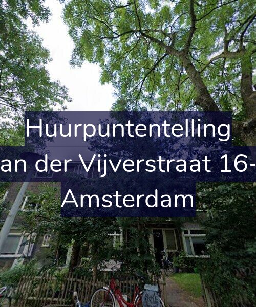 Foto gevel Huurpuntentelling voor Van der Vijverstraat 16-1, Amsterdam