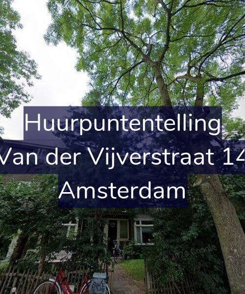 Foto gevel Huurpuntentelling voor Van der Vijverstraat 14, Amsterdam