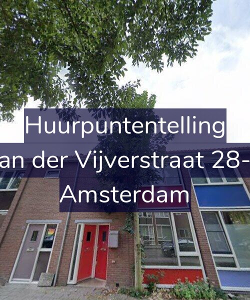 Foto gevel Huurpuntentelling voor Van der Vijverstraat 28-H, Amsterdam
