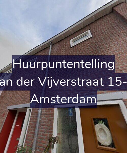 Foto gevel Huurpuntentelling voor Van der Vijverstraat 15-H, Amsterdam