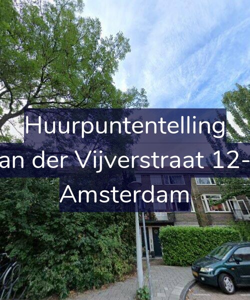 Foto gevel Huurpuntentelling voor Van der Vijverstraat 12-H, Amsterdam