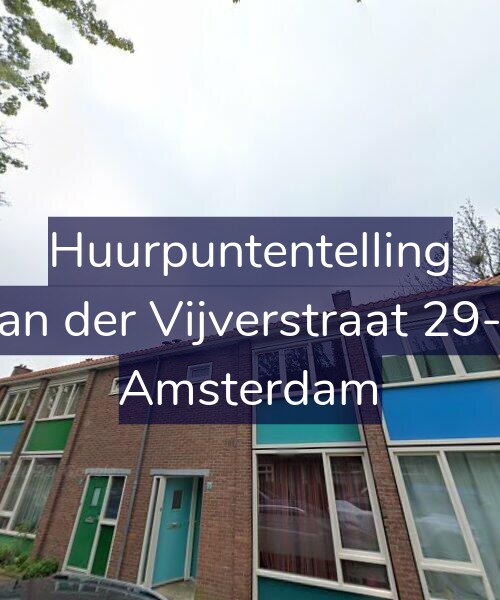 Foto gevel Huurpuntentelling voor Van der Vijverstraat 29-H, Amsterdam