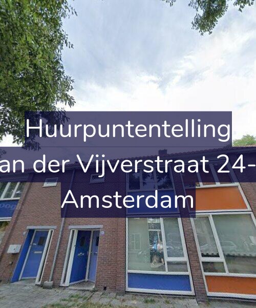 Foto gevel Huurpuntentelling voor Van der Vijverstraat 24-H, Amsterdam